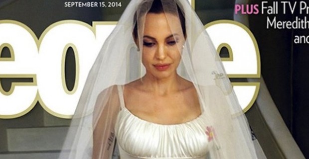 Angelina Jolie abito da sposa